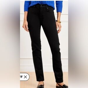 New with Tags!!  Talbots Flawless High-Rise Straight-Leg Jeans in Black